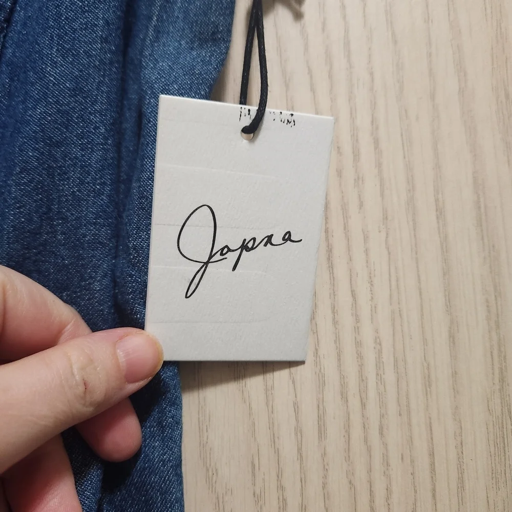 Japna Blue Button-Front Midi Dress - Picture 4 of 7